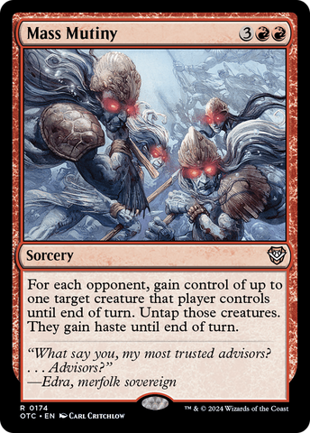 Mass Mutiny (OTC-174)  - Outlaws of Thunder Junction Commander