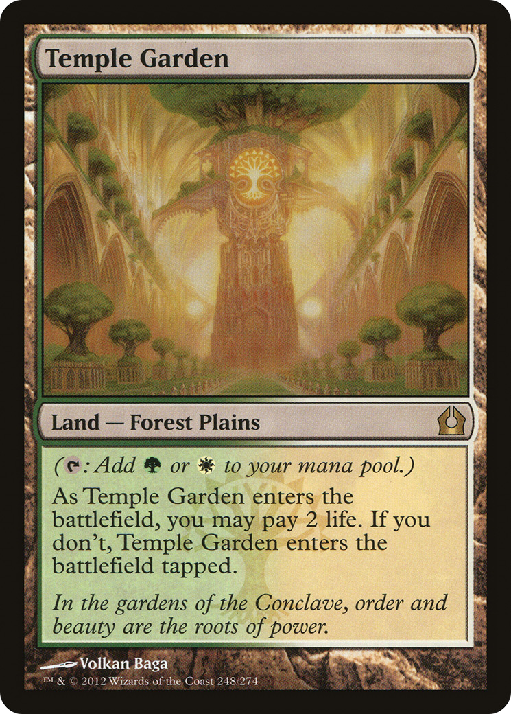 Temple Garden (RTR-248)  Foil - Return to Ravnica