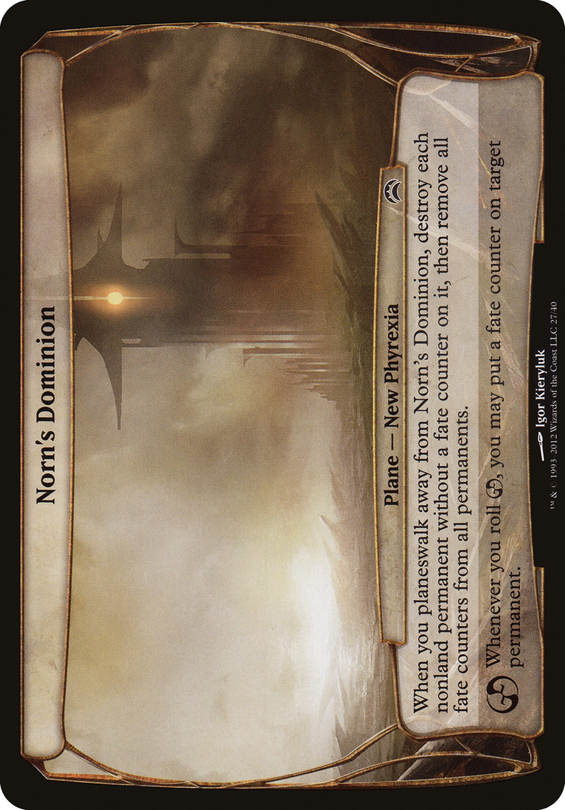 Norn's Dominion (Planechase 2012) (OVER-027)  - Planechase 2012 Planes