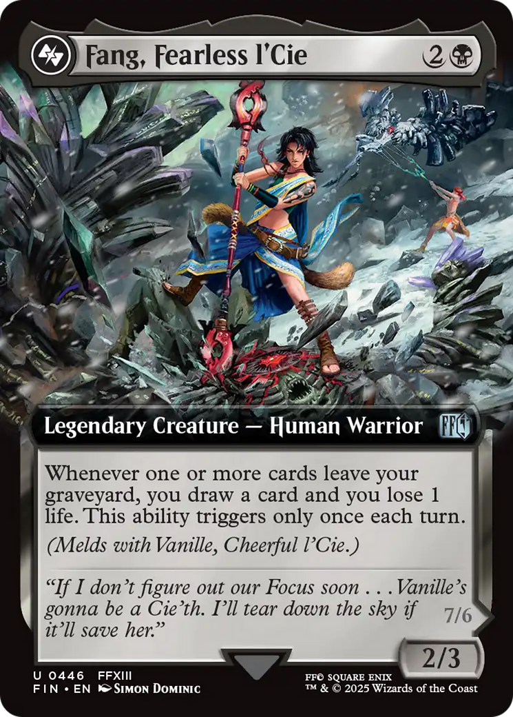Fang, Fearless l'Cie (Extended Art) (FIN-446)  - FINAL FANTASY: (Extended Art)