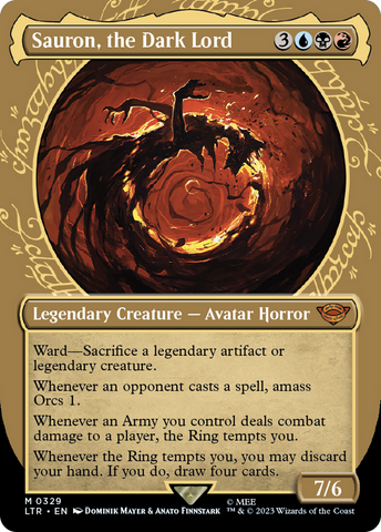 Sauron, the Dark Lord (Showcase) (LTR-329)  - The Lord of the Rings: Tales of Middle-earth: (Showcase) (Borderless)