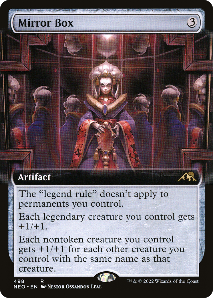 Mirror Box (Extended Art) (NEO-498)  Foil - Kamigawa: Neon Dynasty: (Extended Art)