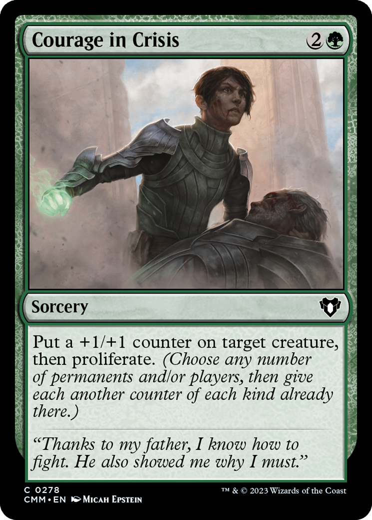 Courage in Crisis (CMM-278)  Foil - Commander Masters