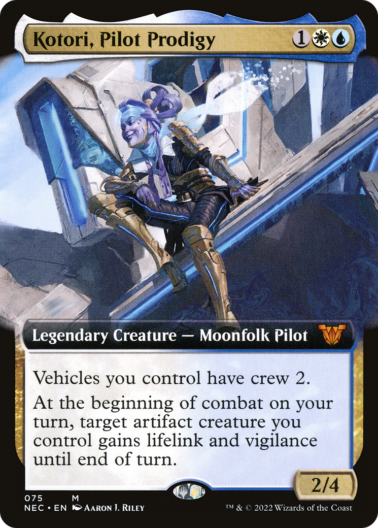 Kotori, Pilot Prodigy (Extended Art) (NEC-075) - Neon Dynasty Commander: (Extended Art)