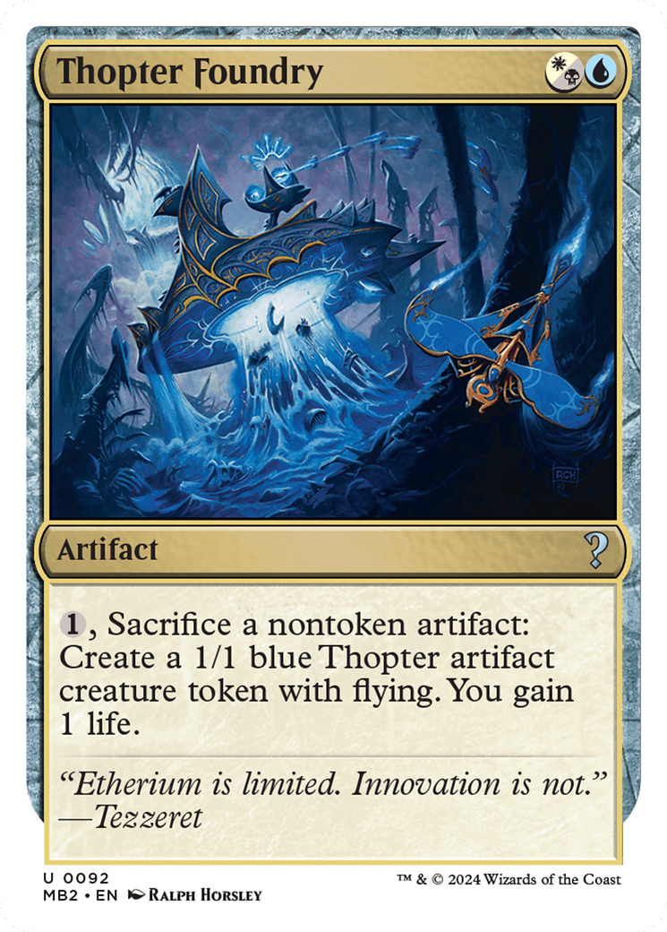 Thopter Foundry (White Border) (MB2-092)  - Mystery Booster 2