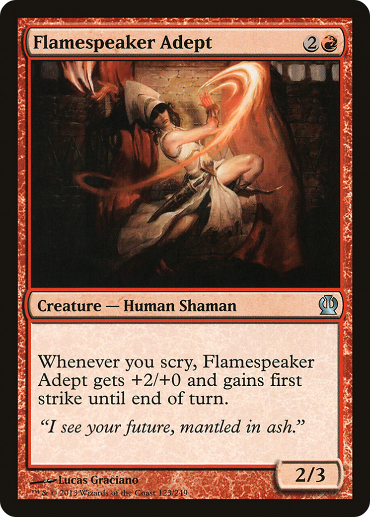 Flamespeaker Adept (THS-123)  Foil - Theros