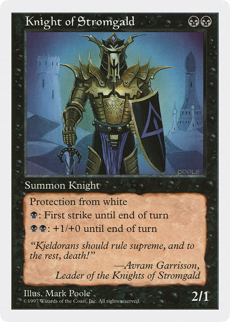 Knight of Stromgald (5ED-)  - Fifth Edition