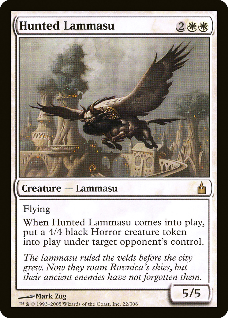 Hunted Lammasu (RAV-022)  Foil - Ravnica: City of Guilds