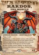Rakdos, the Muscle (Showcase) (OTJ-297)  Foil - Outlaws of Thunder Junction: (Showcase) (Borderless)