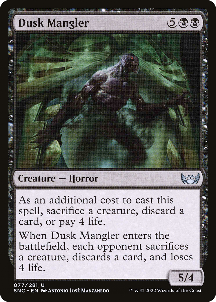 Dusk Mangler (SNC-077)  Foil - Streets of New Capenna