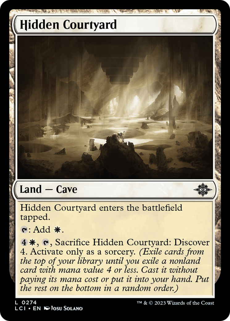 Hidden Courtyard (LCI-274)  Foil - The Lost Caverns of Ixalan