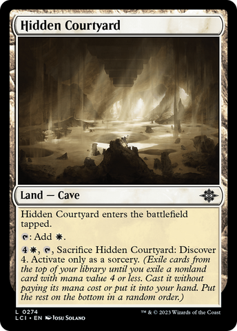 Hidden Courtyard (LCI-274)  Foil - The Lost Caverns of Ixalan