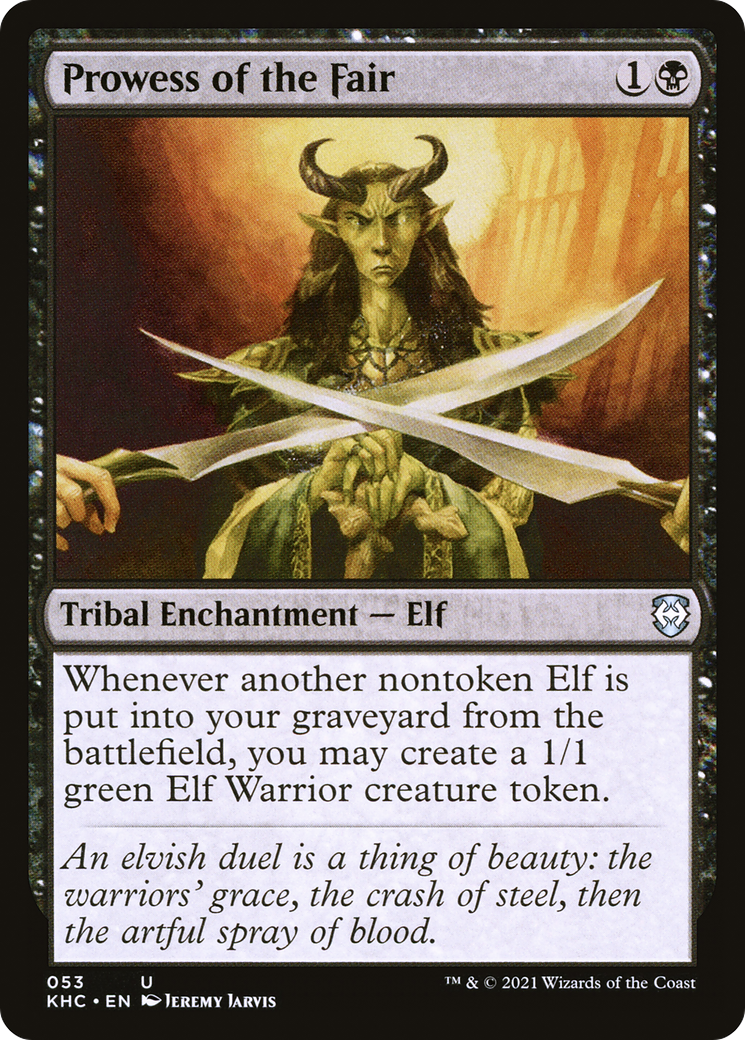 Prowess of the Fair (KHC-053)  - Kaldheim Commander