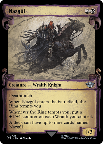 Nazgul (0725) (Showcase Scrolls) (LTR-725)  Foil - The Lord of the Rings: Tales of Middle-earth: (Showcase)
