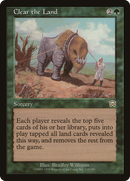 Clear the Land (MMQ-235)  Foil - Mercadian Masques