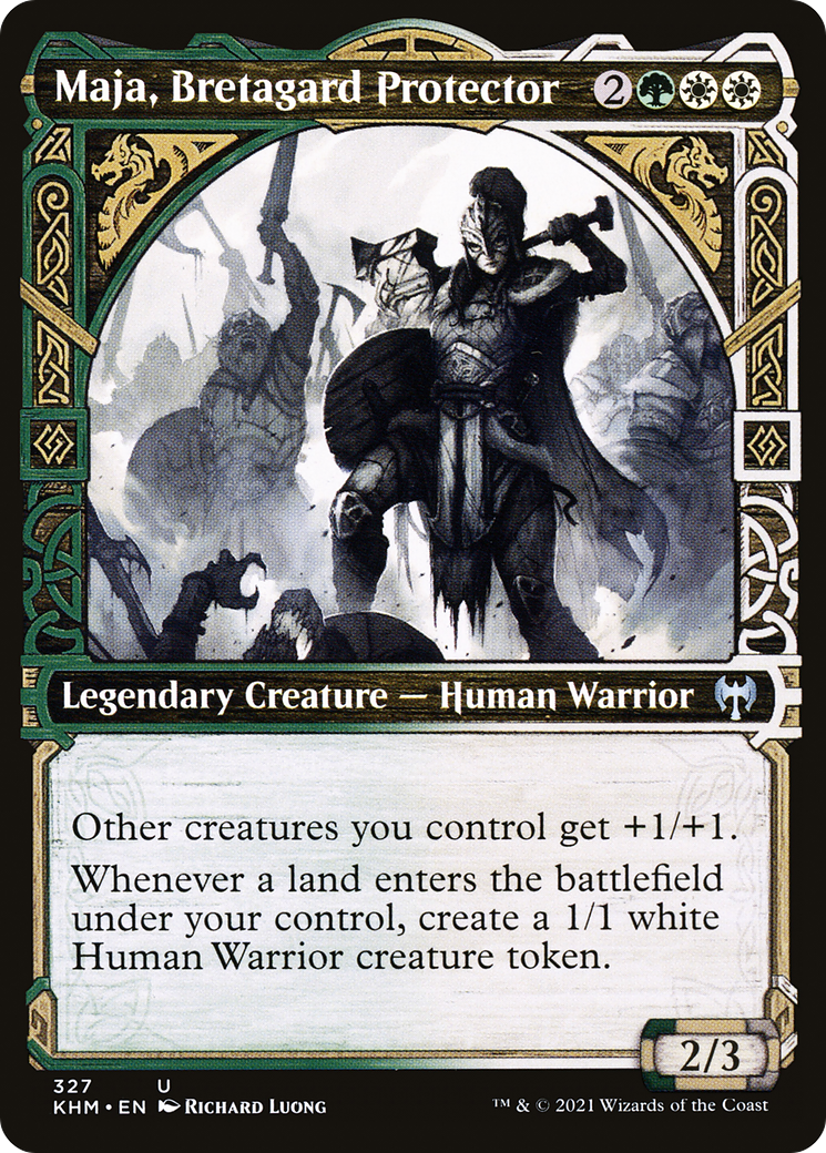 Maja, Bretagard Protector (Showcase) (KHM-327)  Foil - Kaldheim: (Showcase)