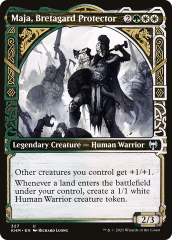 Maja, Bretagard Protector (Showcase) (KHM-327) - Kaldheim: (Showcase) Foil