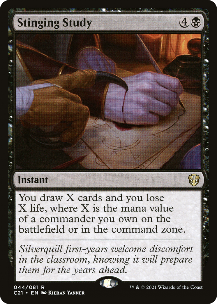 Stinging Study (C21-044)  - Commander 2021