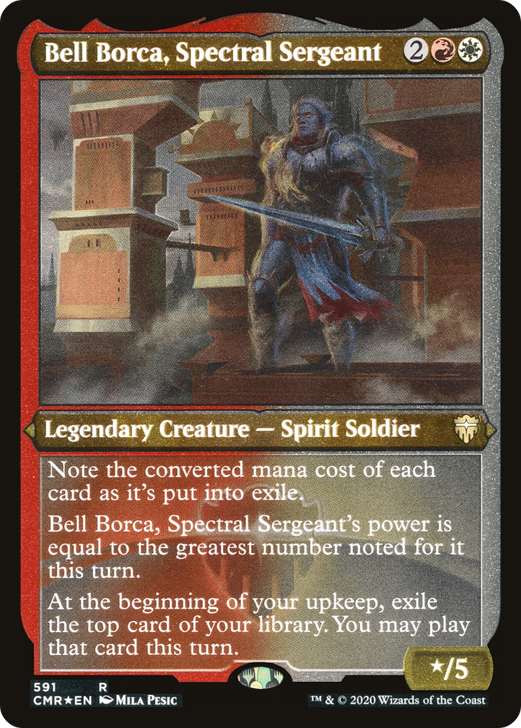 Bell Borca, Spectral Sergeant (Foil Etched) (CMR-591) - Commander Legends Foil