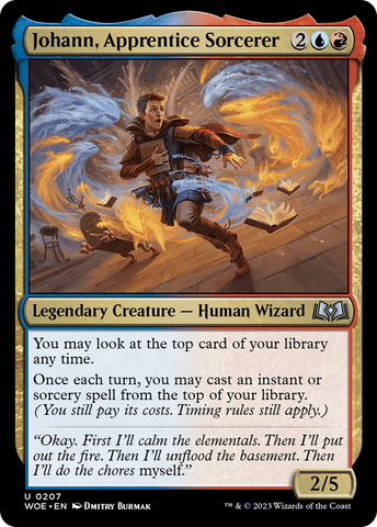 Johann, Apprentice Sorcerer (WOE-207)  - Wilds of Eldraine