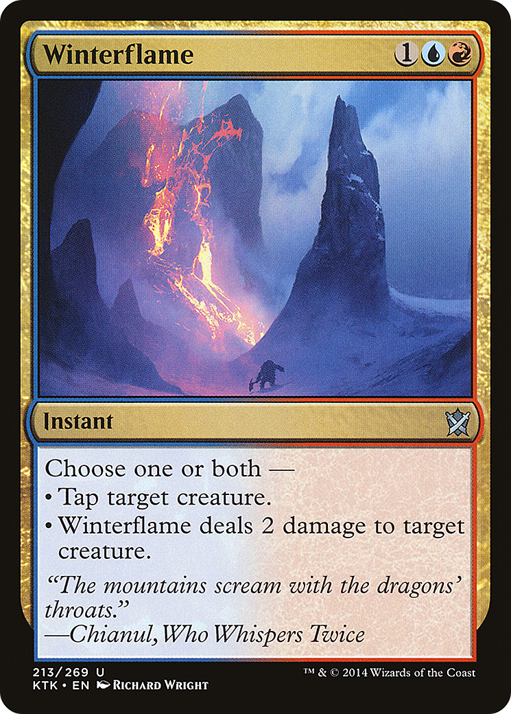 Winterflame (KTK-213)  Foil - Khans of Tarkir