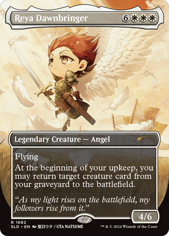 Reya Dawnbringer (Rainbow Foil) (SLD-1682)  Foil - Secret Lair Drop (Borderless)