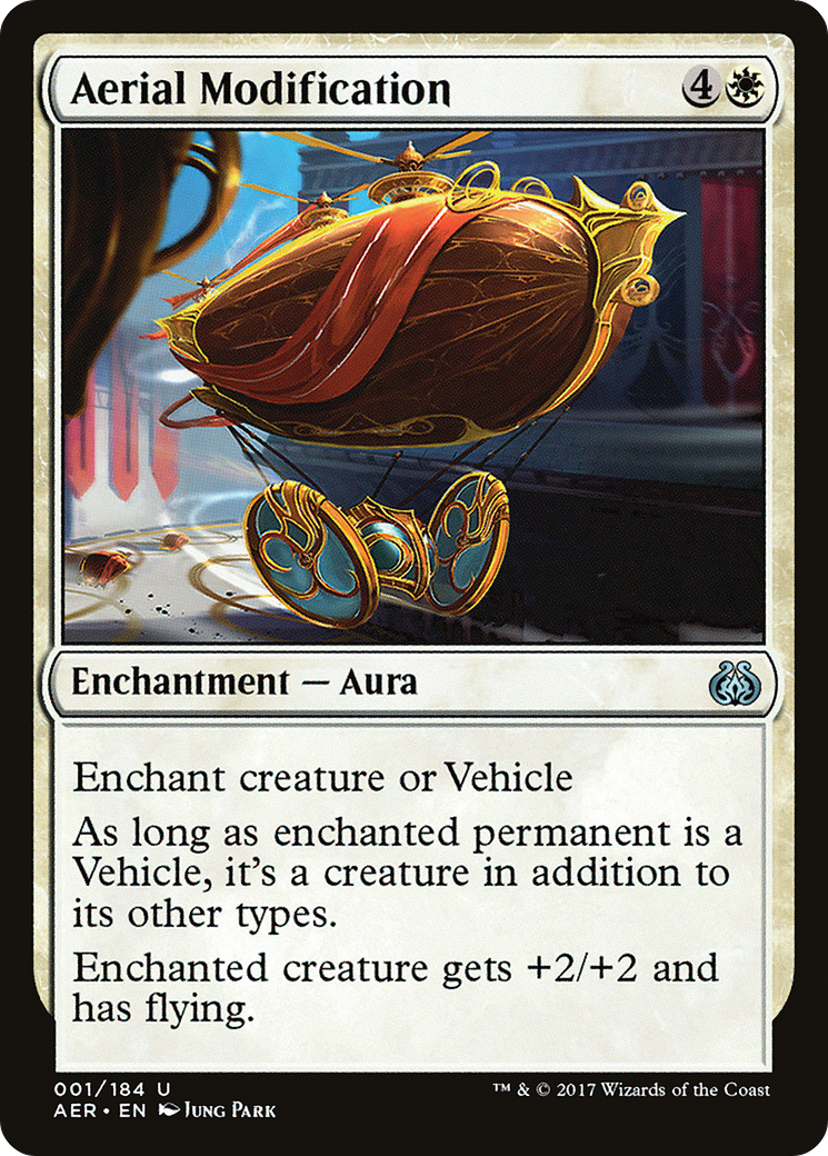 Aerial Modification (AER-001)  Foil - Aether Revolt