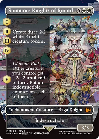 Summon: Knights of Round (Borderless) (FIN-359)  - FINAL FANTASY: (enchantment)