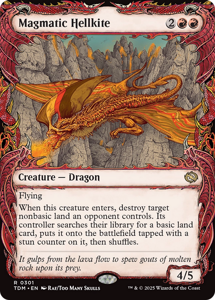 Magmatic Hellkite (Showcase) (TDM-301)  - Tarkir: Dragonstorm: (Showcase)