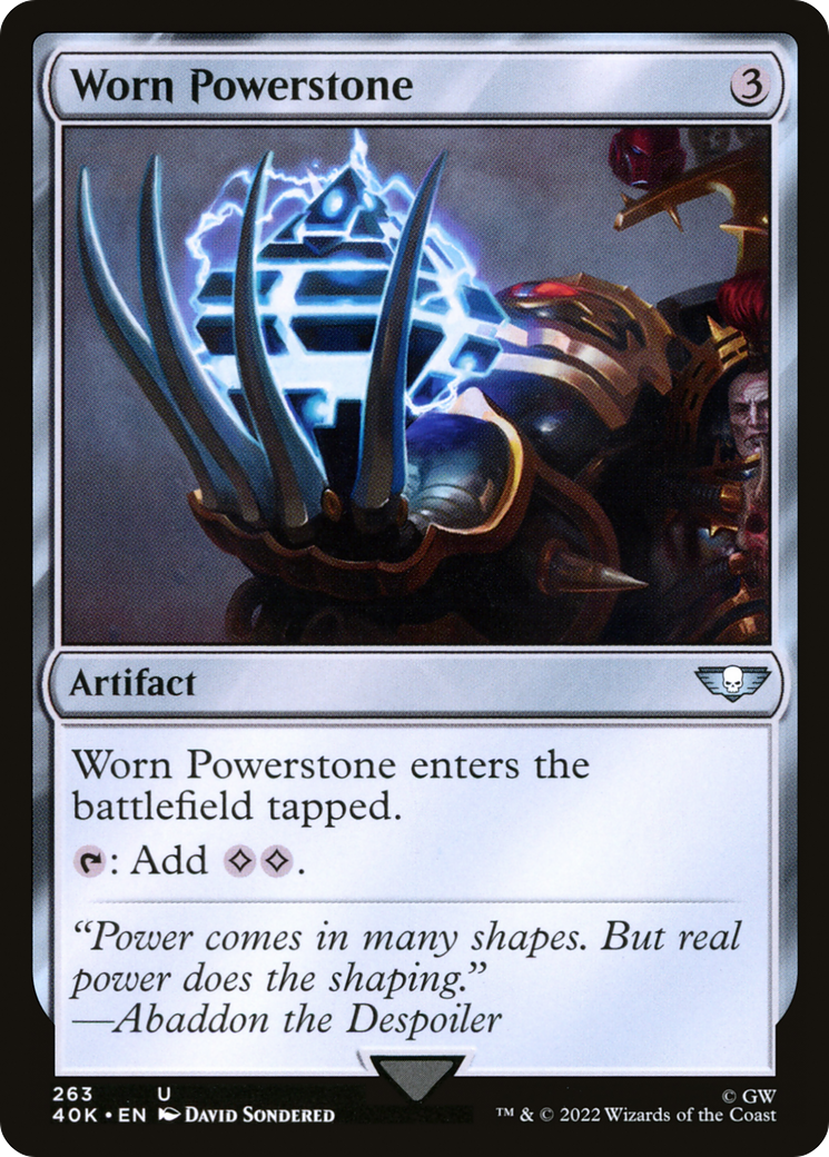 Worn Powerstone (40K-263)  - Warhammer 40,000 Commander