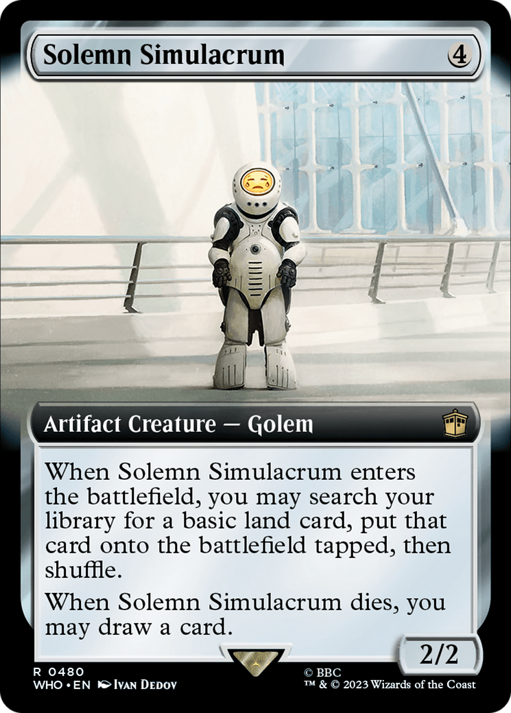 Solemn Simulacrum (Extended Art) (WHO-480)  - Doctor Who: (Extended Art)