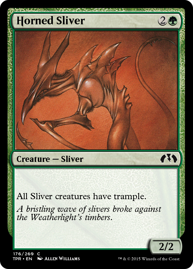 Horned Sliver (TPR-176)  Foil - Tempest Remastered
