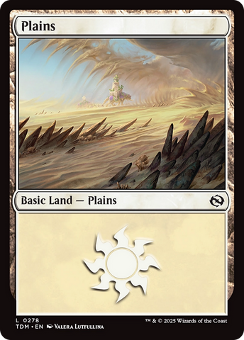 Plains (0278) (TDM-278) - Tarkir: Dragonstorm Foil