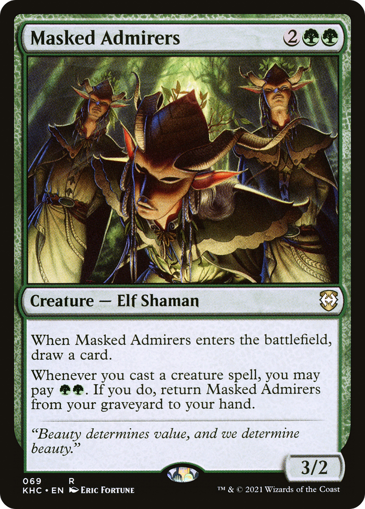 Masked Admirers (KHC-069)  - Kaldheim Commander