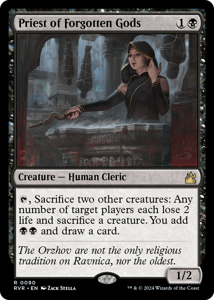 Priest of Forgotten Gods (RVR-090)  Foil - Ravnica Remastered