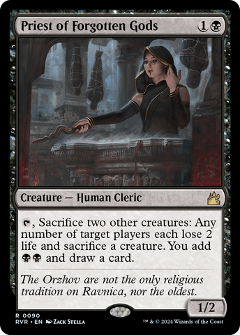 Priest of Forgotten Gods (RVR-090)  Foil - Ravnica Remastered