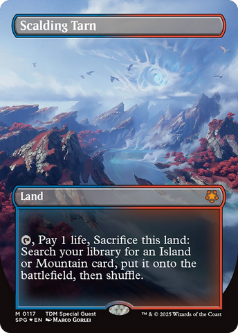 Scalding Tarn (Borderless) (Dragonscale Foil) (SPG-117)  Foil - Special Guests