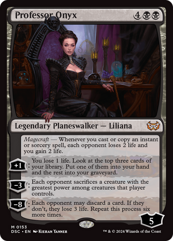 Professor Onyx (DSC-153)  - Duskmourn: House of Horror Commander
