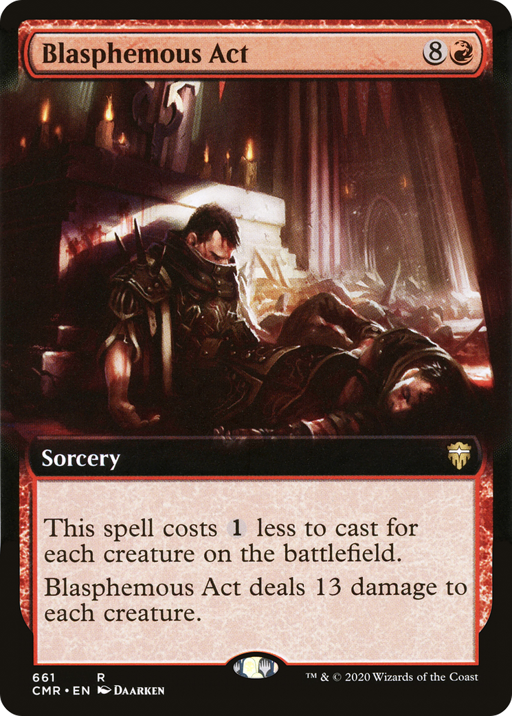 Blasphemous Act (Extended Art) (CMR-661)  - Commander Legends: (Extended Art)