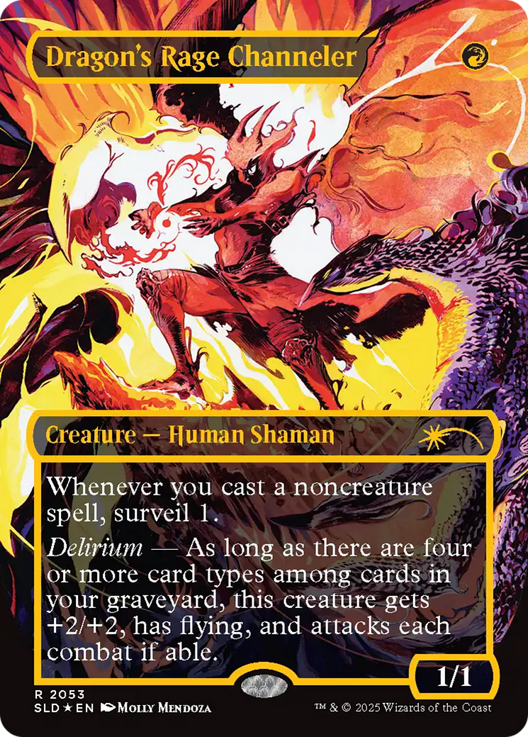 Dragon's Rage Channeler (2053) (Raised Foil) (SLD-2053)  Foil - Secret Lair Drop (Borderless)