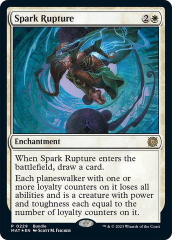 Spark Rupture (MAT Bundle) (UMP-229)  Foil - March of the Machine: The Aftermath