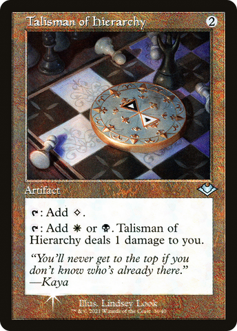 Talisman of Hierarchy (Retro Frame) (MH1-036)  Foil - Modern Horizons 1 Timeshifts