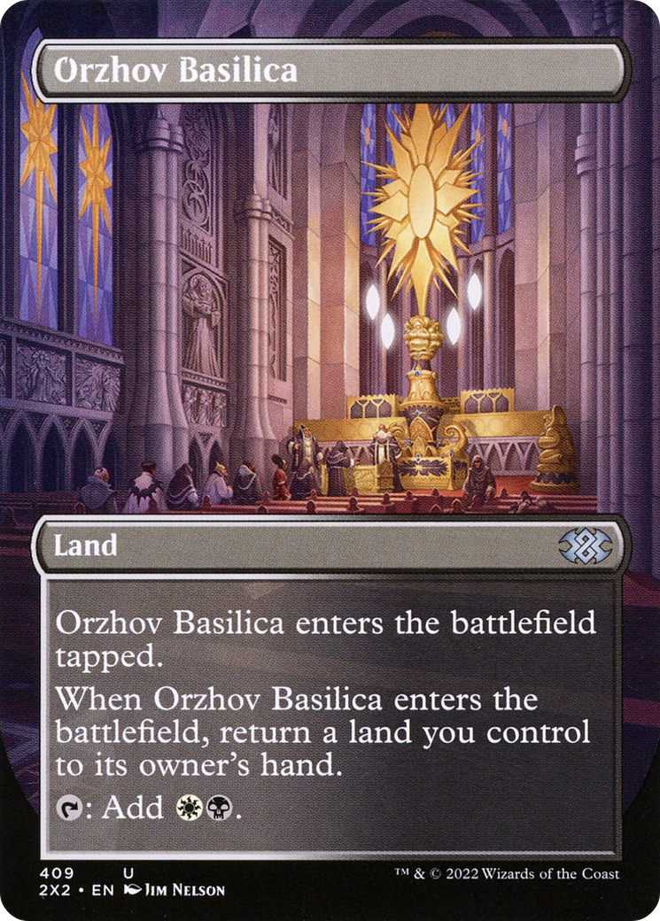 Orzhov Basilica (Borderless) (2X2-409)  Foil - Double Masters 2022