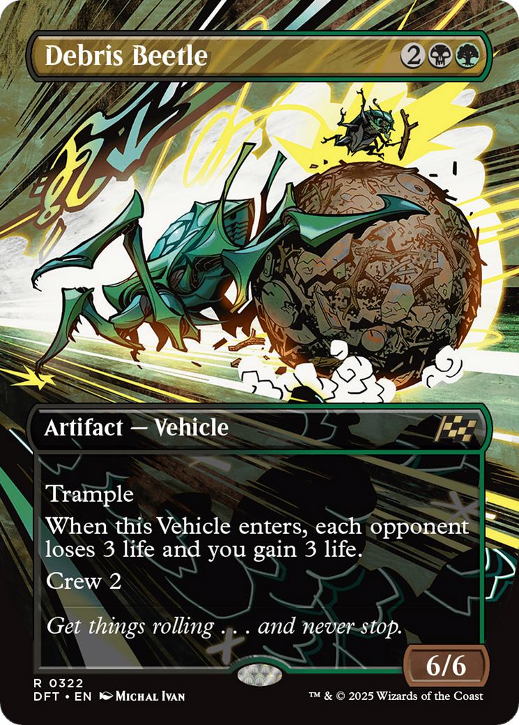 Debris Beetle (Borderless) (DFT-322)  Foil - Aetherdrift
