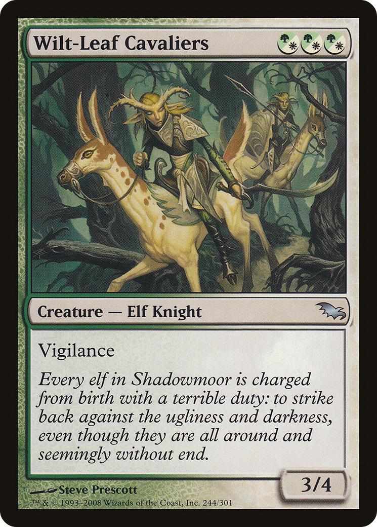 Wilt-Leaf Cavaliers (SHM-244) - Shadowmoor Foil