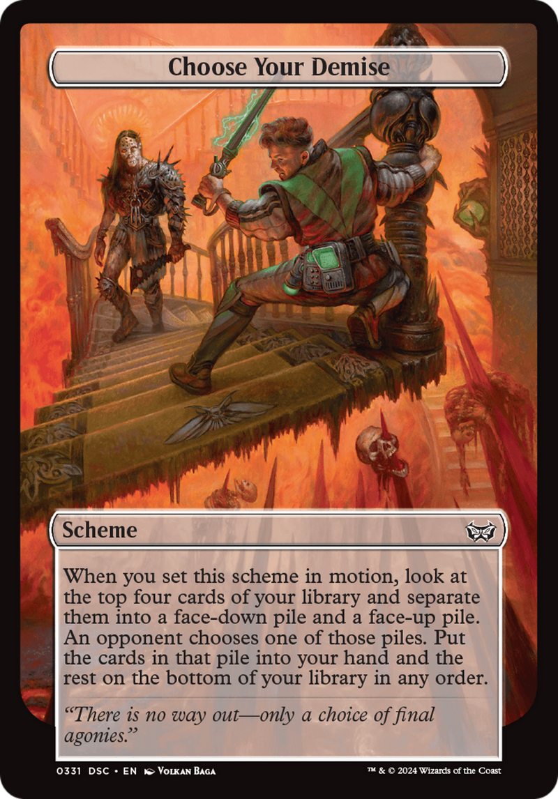 Choose Your Demise (Full Art) (A:DSC-331)  - Duskmourn: House of Horror Commander