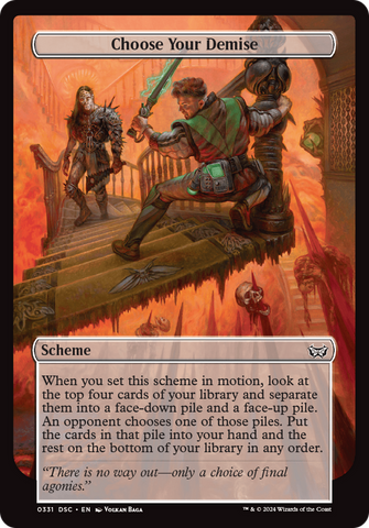 Choose Your Demise (Full Art) (A:DSC-331)  - Duskmourn: House of Horror Commander