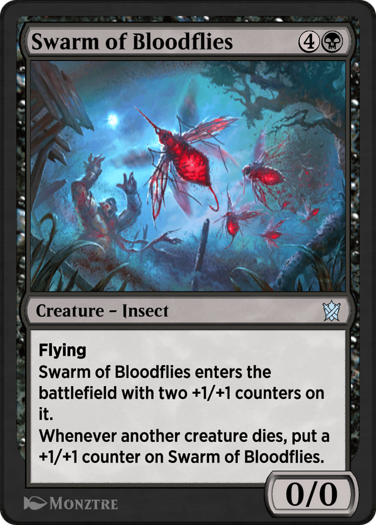 Swarm of Bloodflies (KTK-92Y)  - Khans of Tarkir