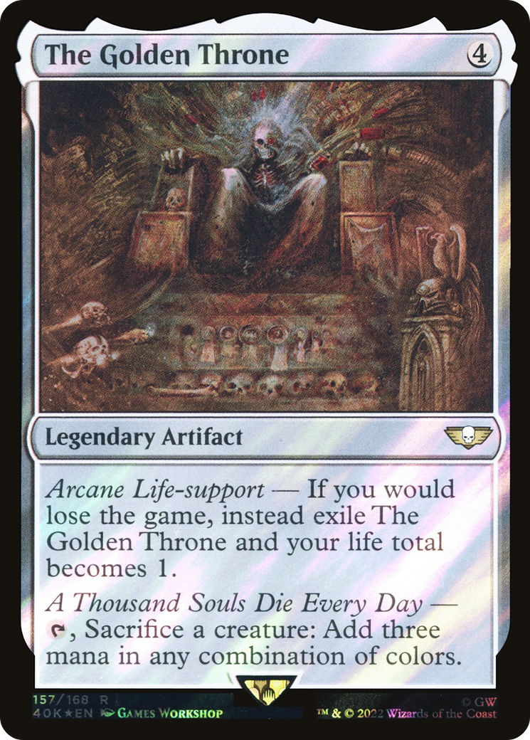 The Golden Throne (Surge Foil) (40K-157)  Foil - Warhammer 40,000 Commander