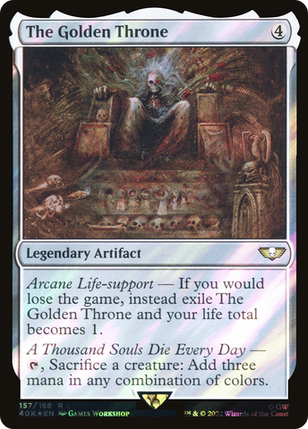 The Golden Throne (Surge Foil) (40K-157)  Foil - Warhammer 40,000 Commander